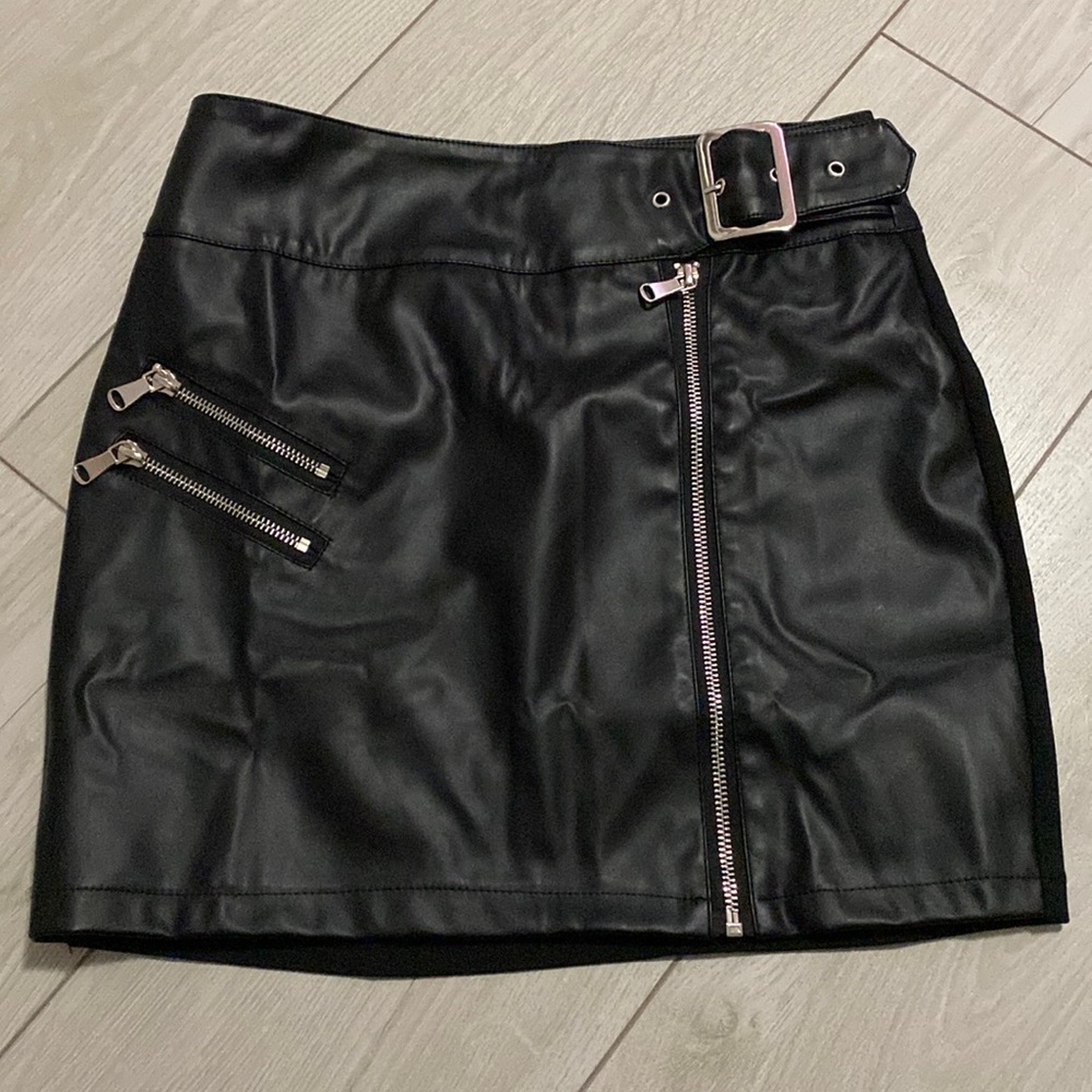 Leather Mini Skirt